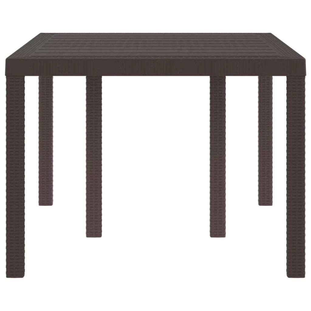 Tavolo da Giardino Marrone 150 x 100 x 73 cm polyrattan 871685