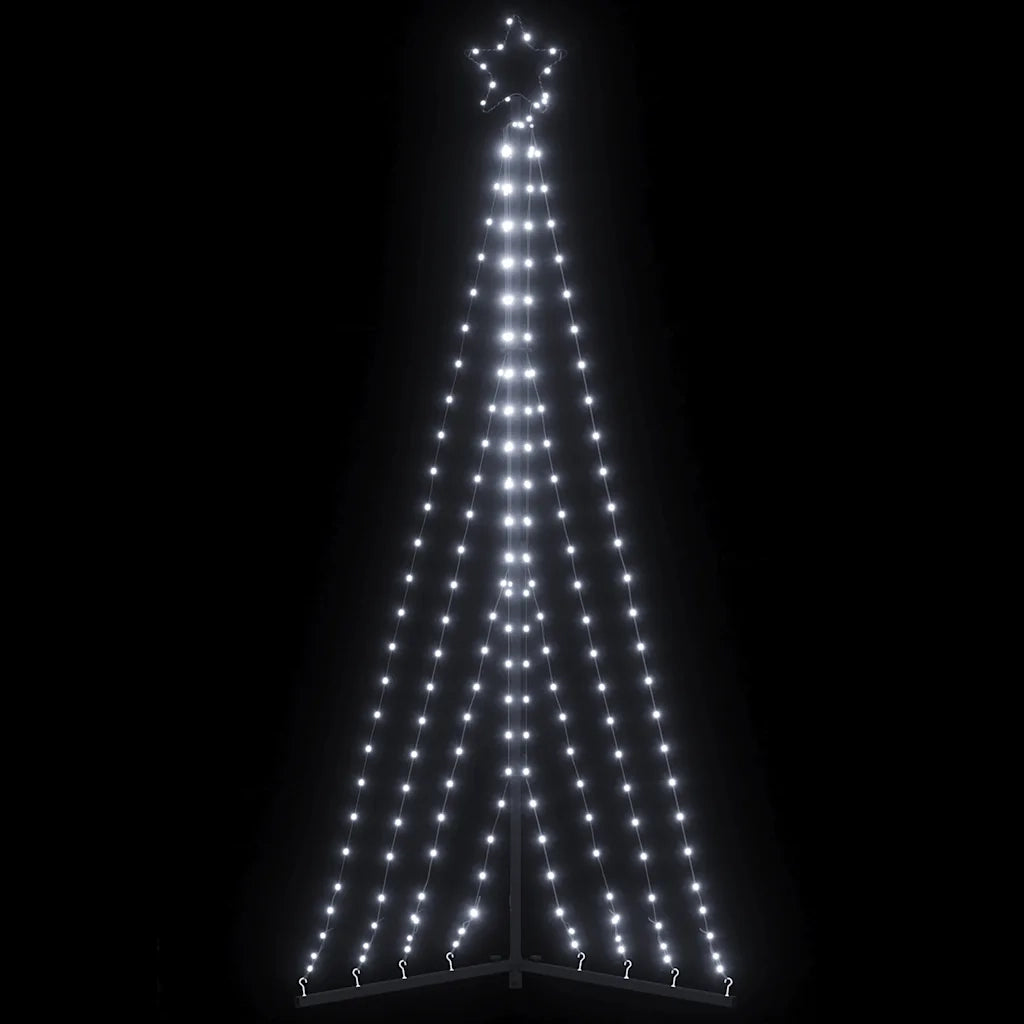 Albero di Natale a LED 339 LED Bianco Freddo 187 cm