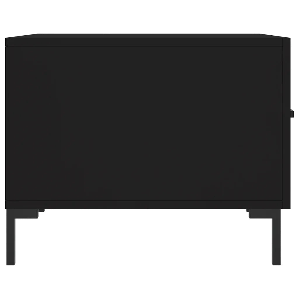 Tavolino da salotto | Tavolino da caff¨¨ | Tavolino da Soggiorno Nero 50x50x40 cm in Legno Multistrato