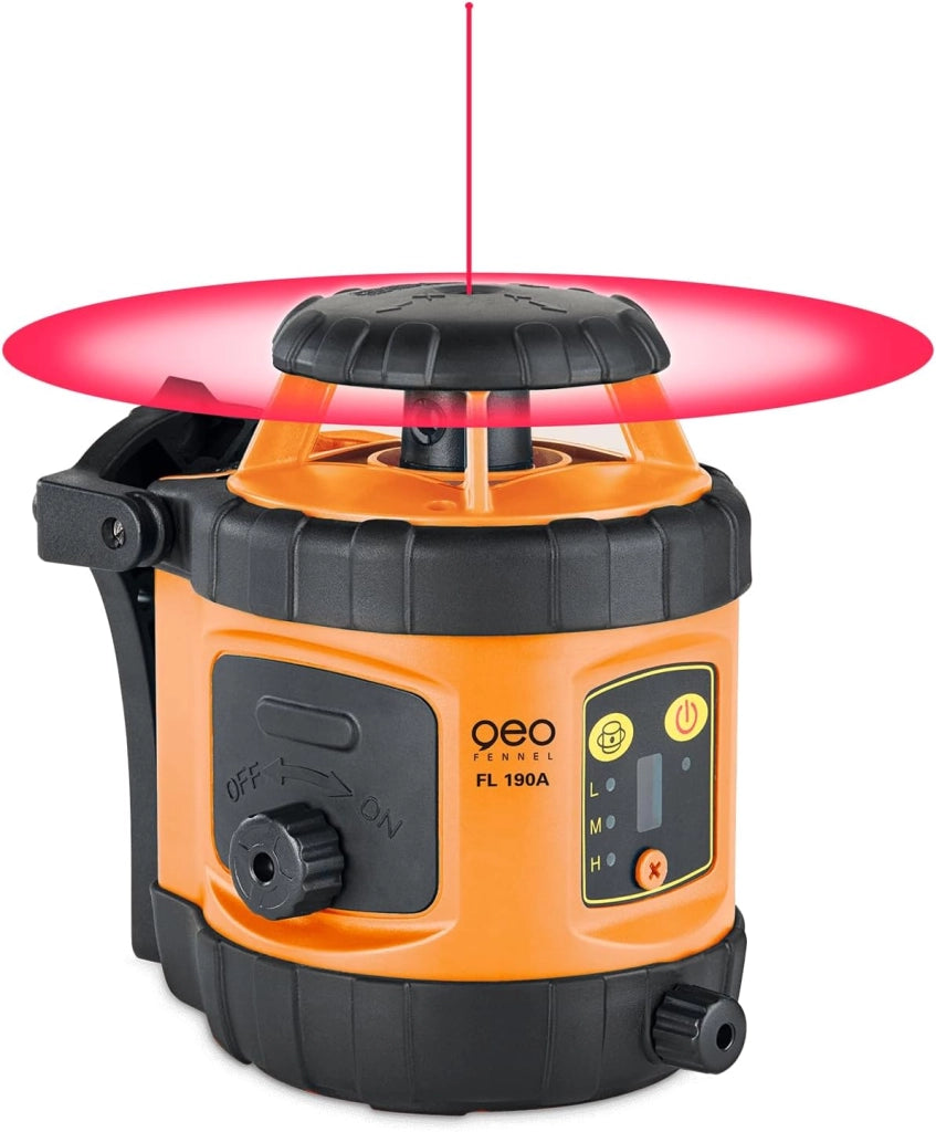 Geo-Fennel FL 190A Livella laser rotante, automatica, portata di 400 m, autonomia di 20 ore