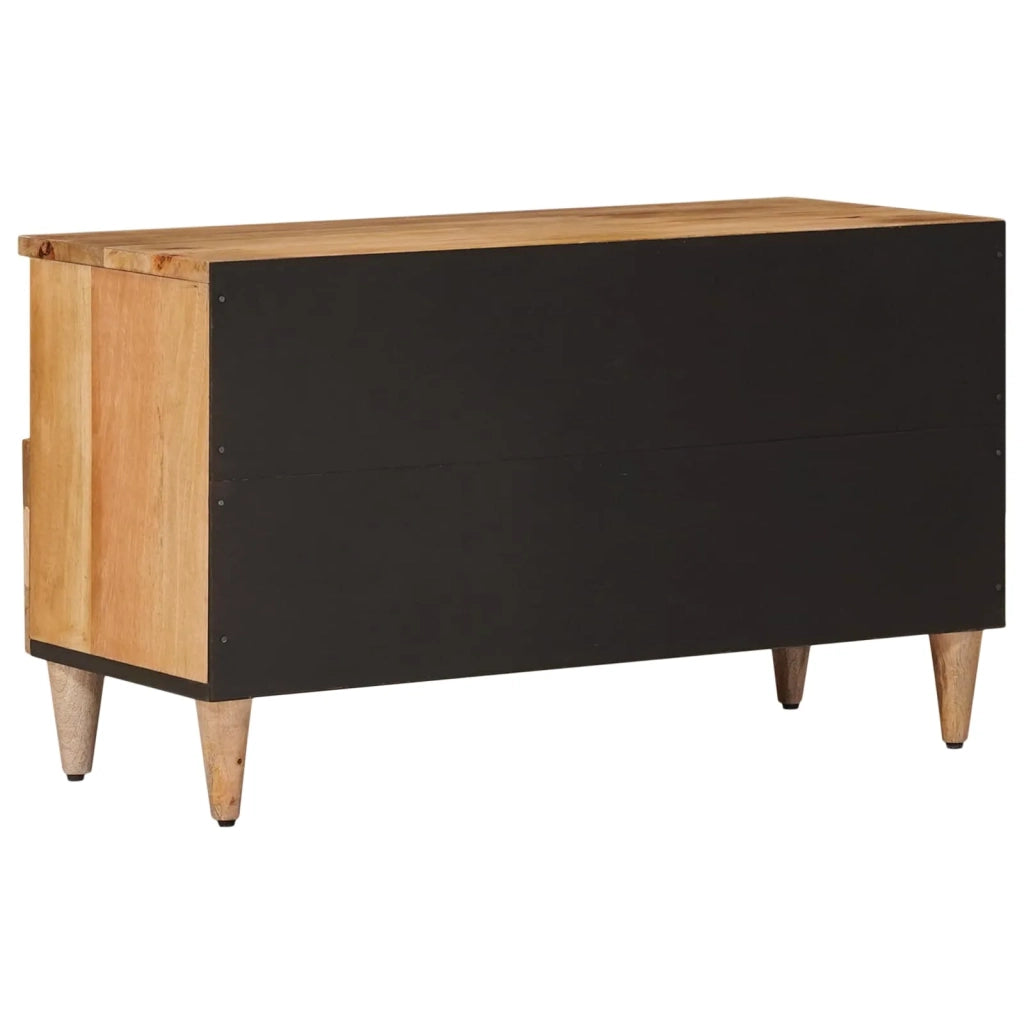 Mobile TV | Armadietto TV | Mobile Porta TV Naturale 80 x 33 x 46 cm Legno di mango massello