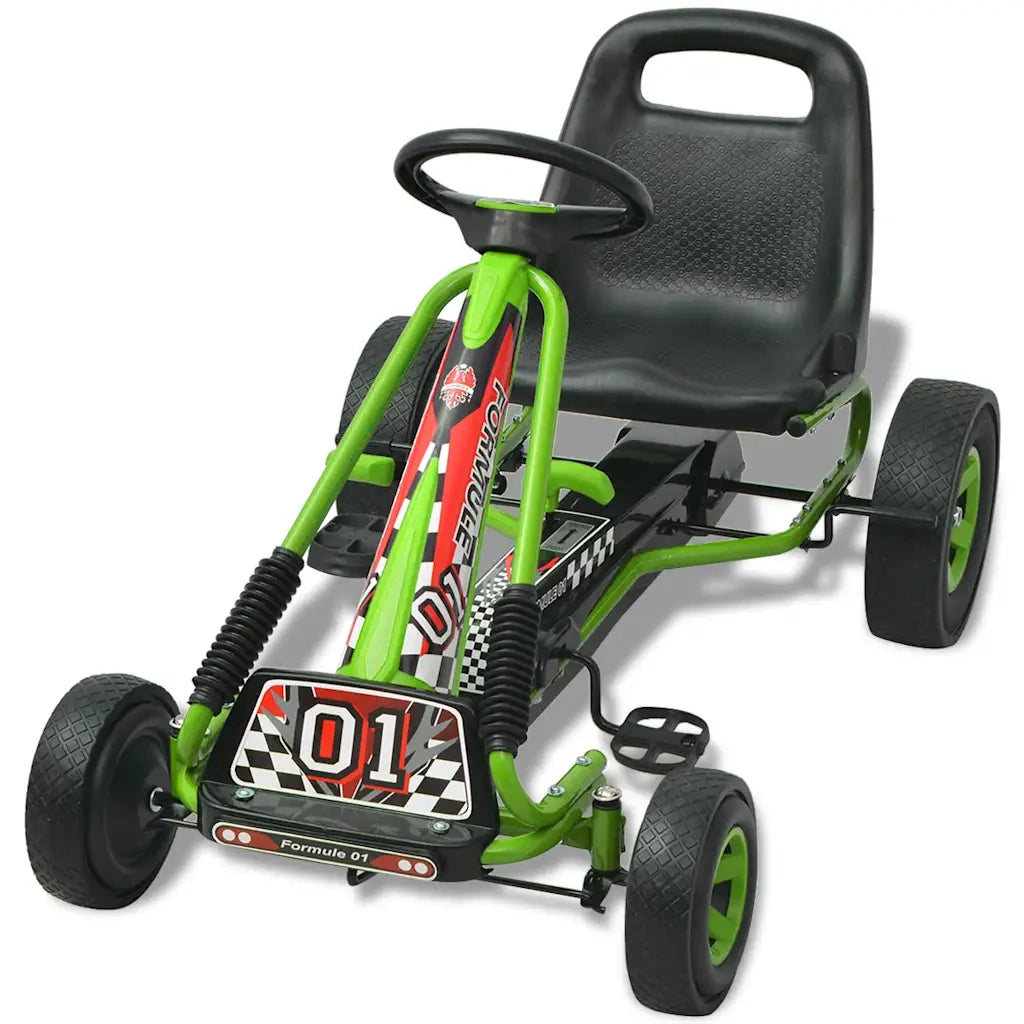 Go Kart a pedali con seduta regolabile Verde 80153