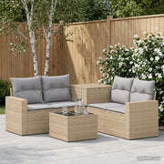 Set di divani 6 pz Beige e Grigio Chiaro 3447413