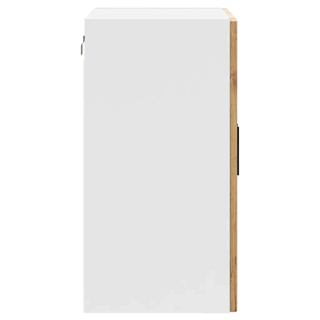 vidaXL Pensile da Cucina con Porta in Vetro Porto Legno Vecchio