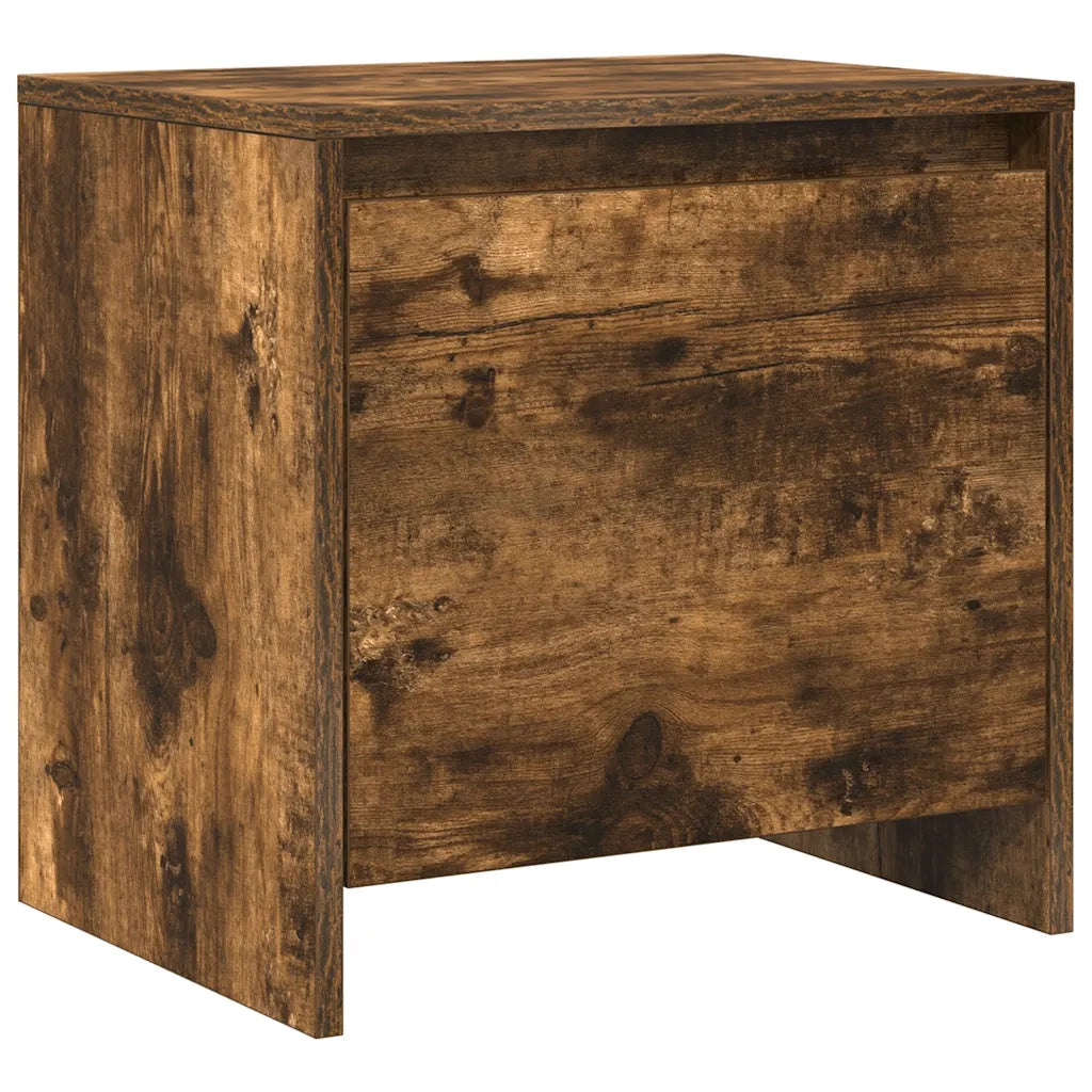 Comodino-Tavolino da notte Rovere Fumo 45x34x44,5 cm in Truciolato