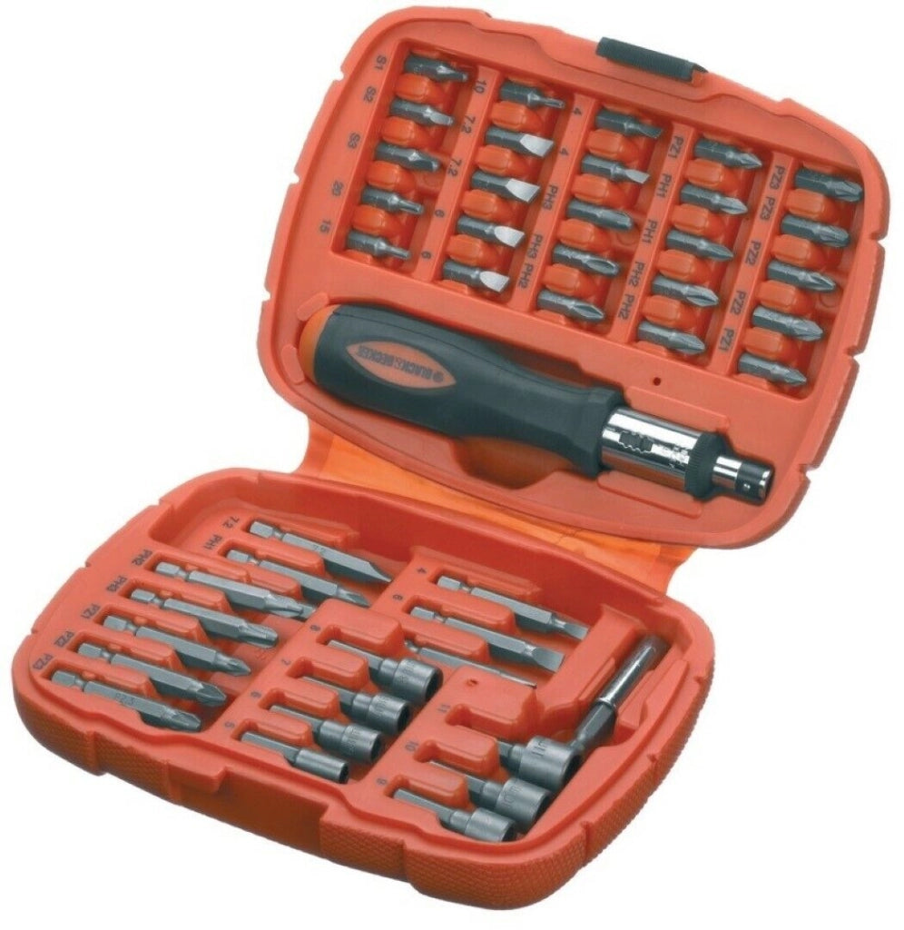 Set Cricchetto Per Avvitare Plus 45 Pezzi Black Decker - Black E Decker