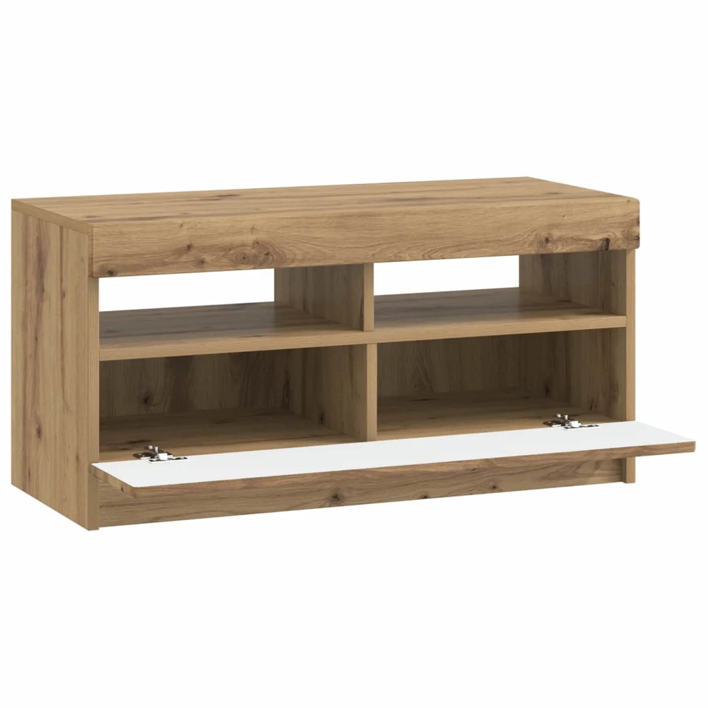 Mobile TV LED Rovere Artigianale Legno ingegnerizzato 897884