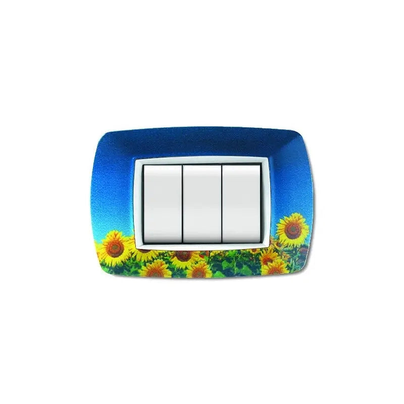 Placca Life Fantasy 3P girasoli