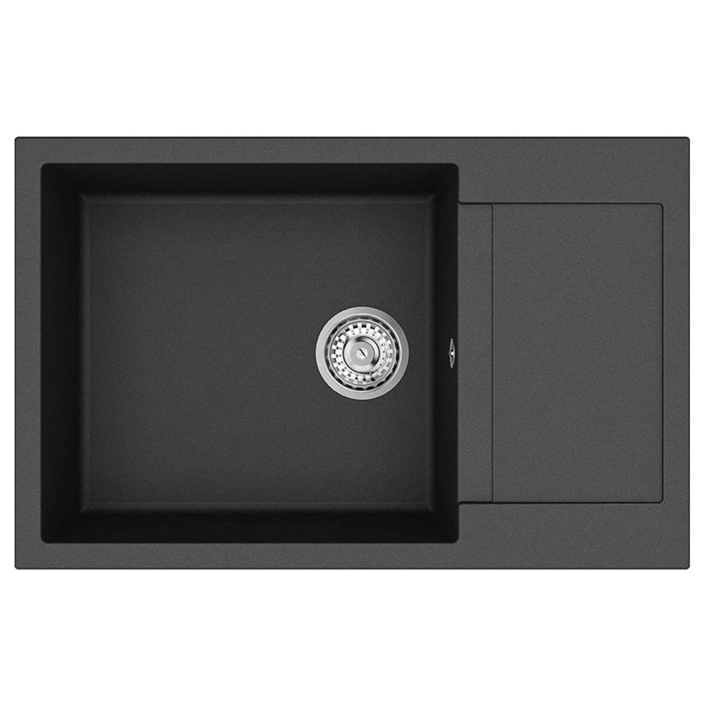 Lavello Nero 780 x 500 mm 80% Quarzo e 20% Resina 42028400
