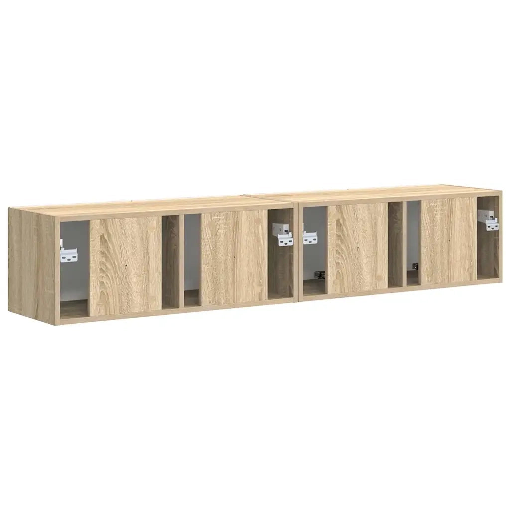 Mobile TV da parete 2 pcs Sonoma 78,5 x 31 x 29,5 cm
