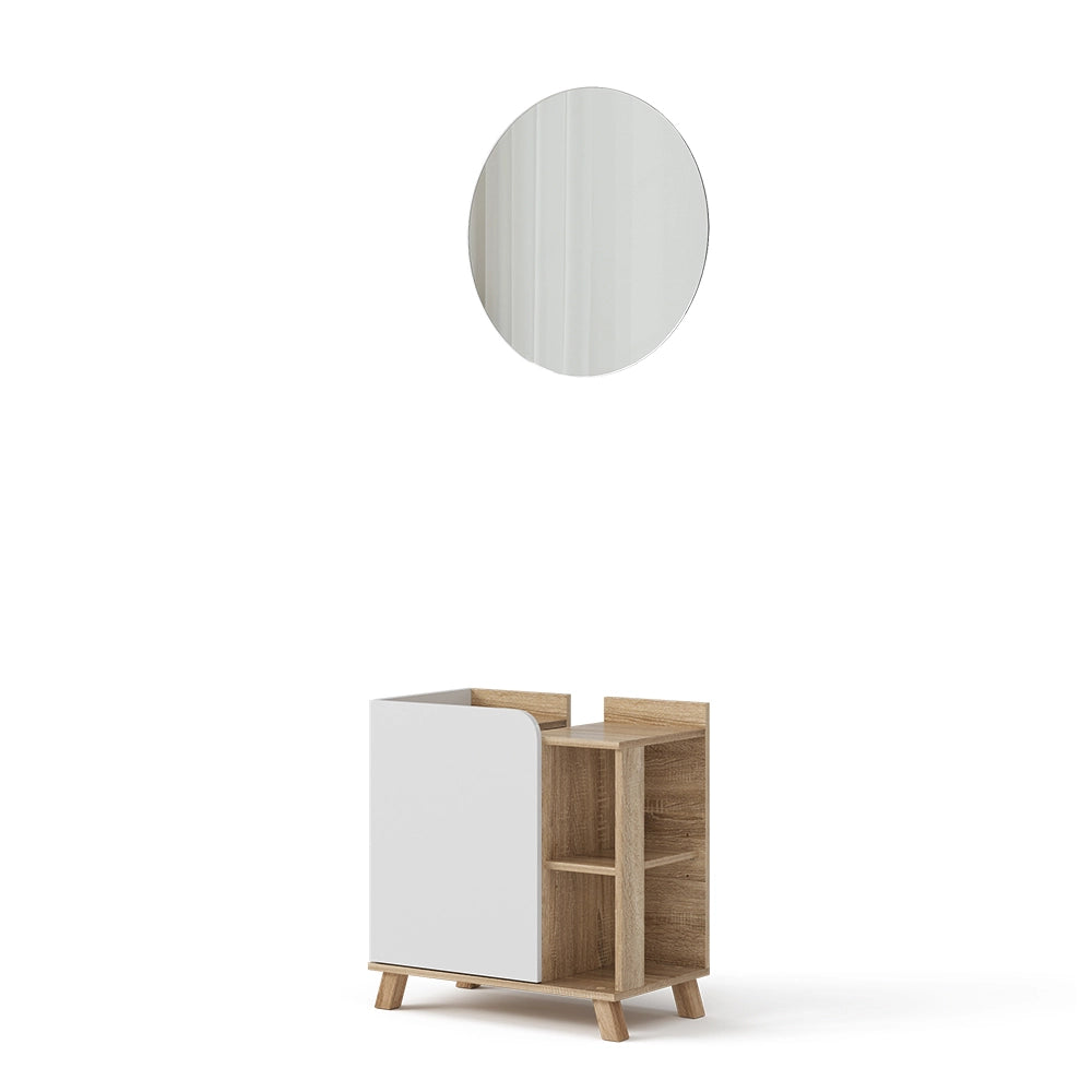 Vicco Set di mobili da bagno Sonoma/Bianco 2 parti