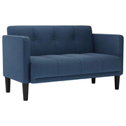 Divano | Divano da soggiorno | Sofa Divanetto Blu 111 cm in Tessuto