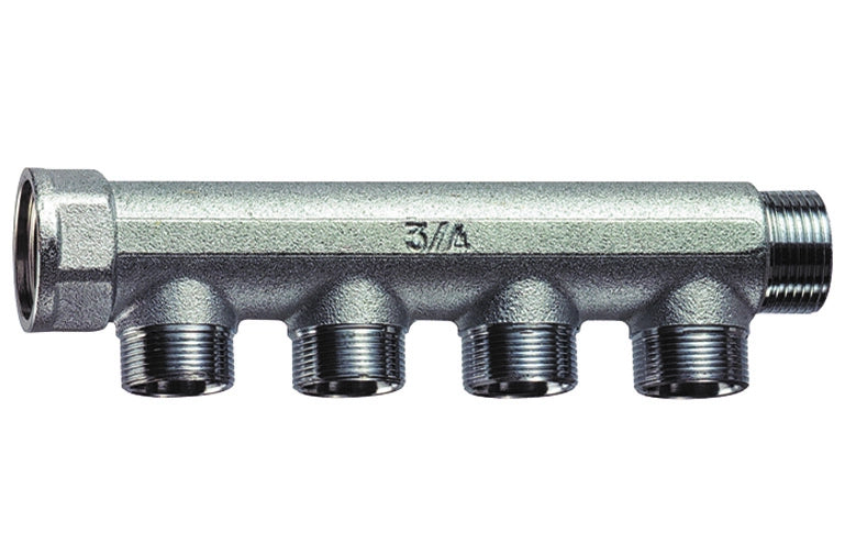 COLLETTORE CROMATO A 4 DERIVAZIONI  (FAR)- M.F. 3/4- FAR- pezzi 1