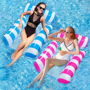 Hangmat acquatica espandibile 4 in 1 letto gonfiabile per piscina e spiaggia giocattoli acquatici - Sedile da bagno per adulti e bambini (2 pezzi)