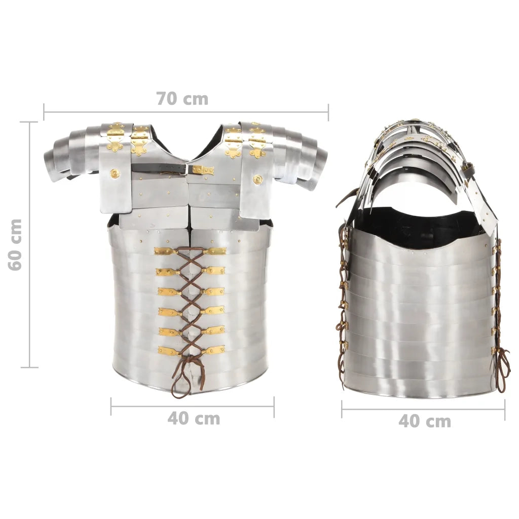 Armatura da Soldato Romano LARP in Acciaio Argento CFW6243527