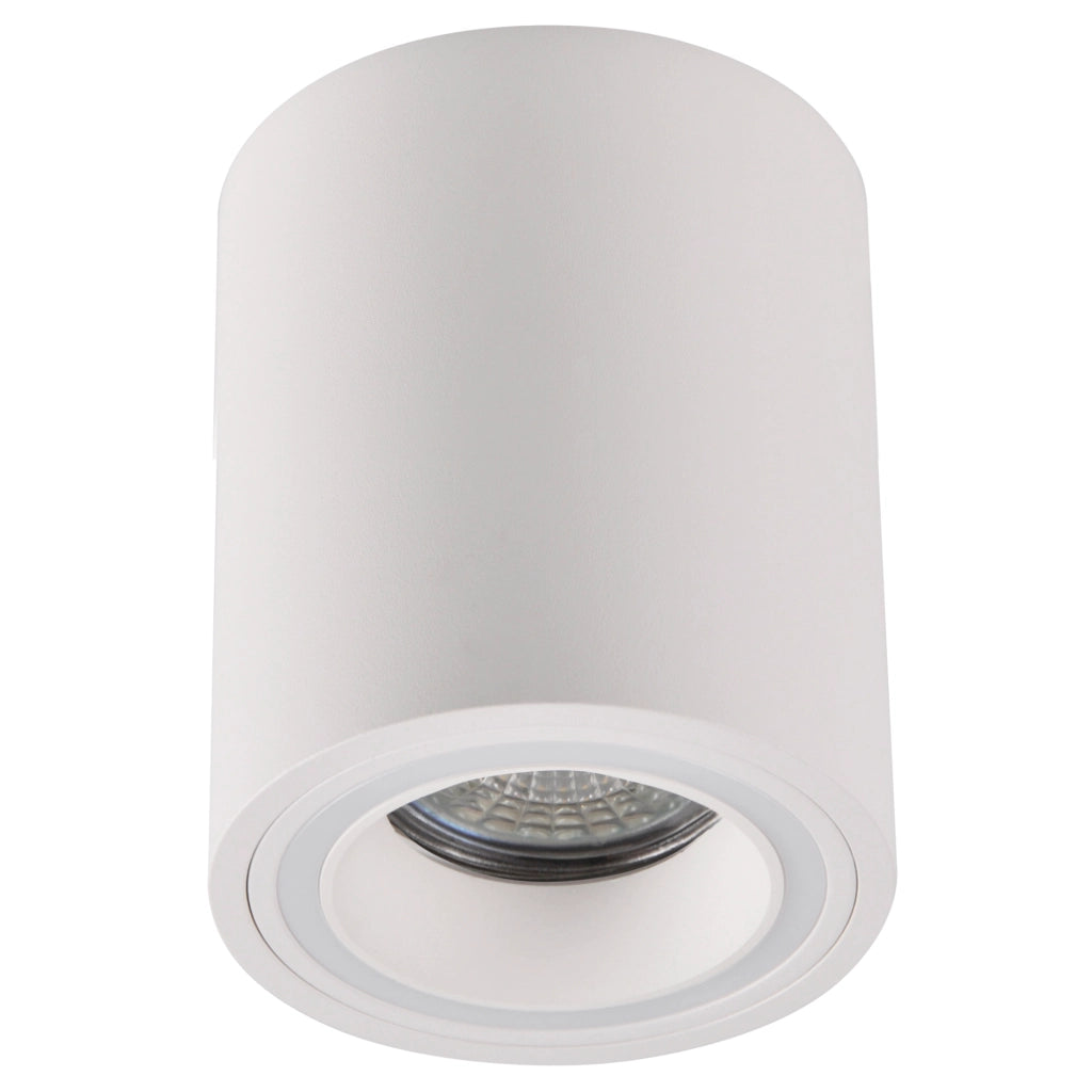 Plafoniera spot da soffitto tonda bianca GU10 Polux