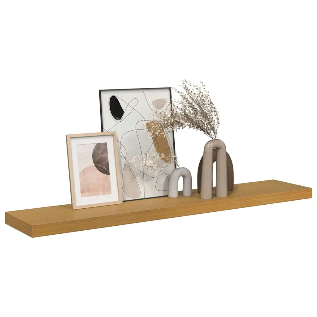 Scaffale da parete | Ripiano a parete | Mensola a parete Beige 120 x 23,5 x 4 cm Legno multistrato