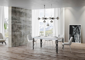 Tavolo Allungabile 180-284x90x77 cm Karamay Bianco Frassino