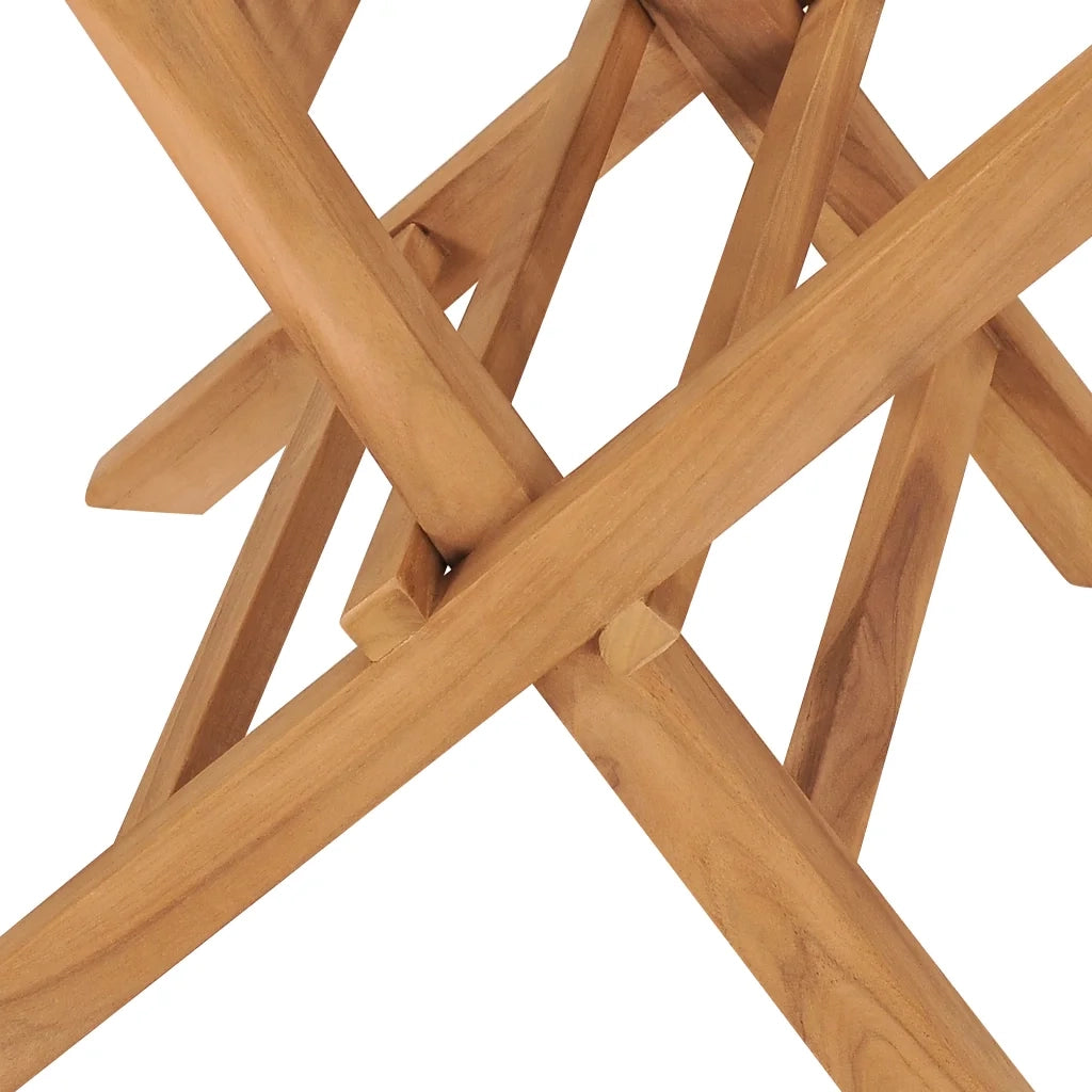 Sedie da Giardino Pieghevoli 4 pz | Sedie da Esterno in Legno Massello di Teak