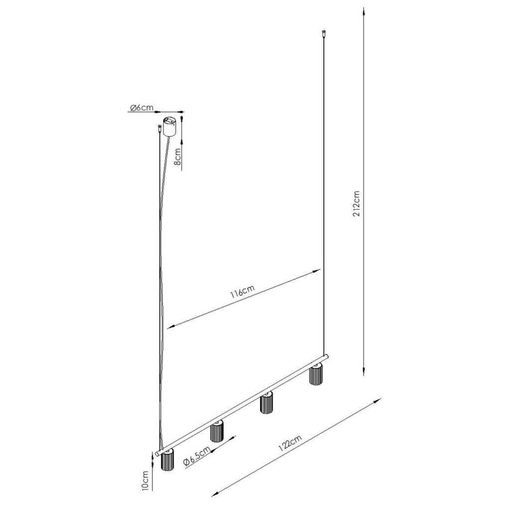 Lampadario KARBON 4 taupe