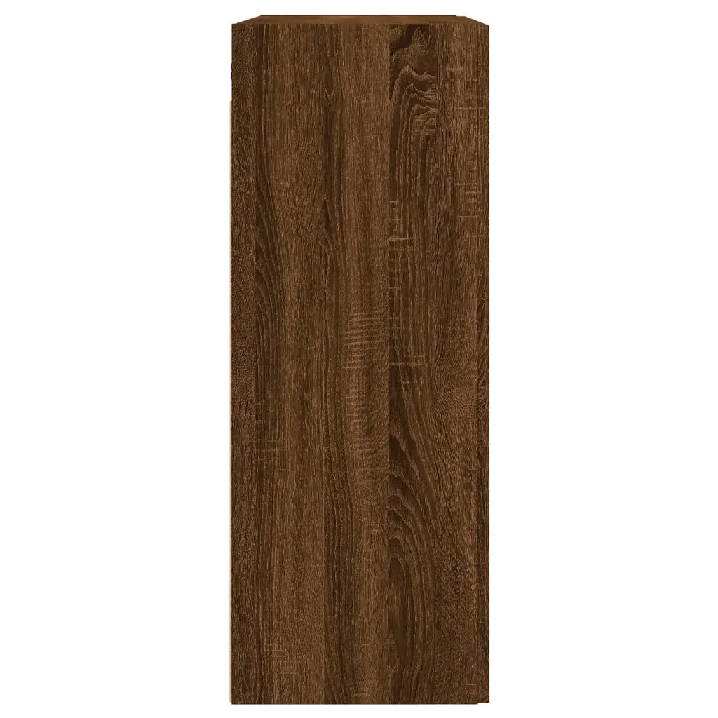 Armadietti a Parete 2 pz Rovere Marrone in Legno Multistrato CFW3094256