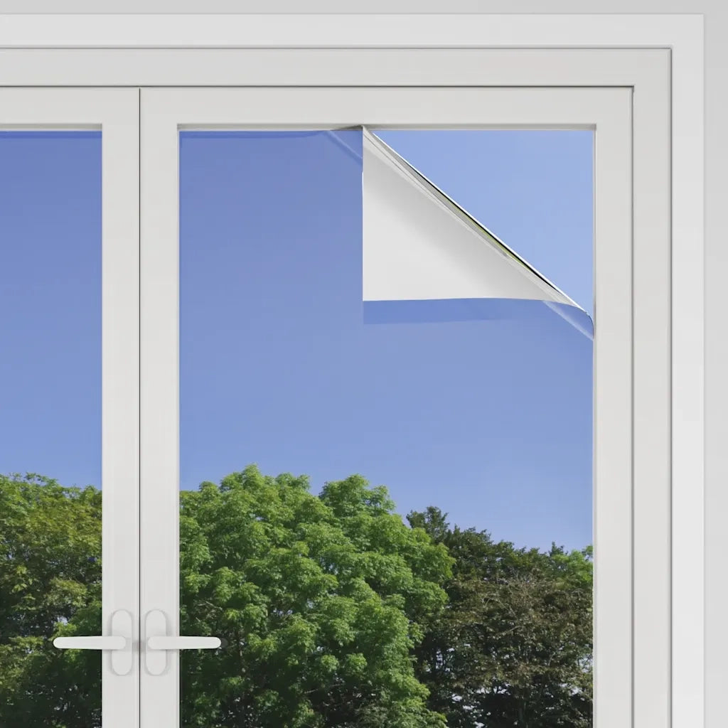 Pellicole Solari Statiche 5pz Effetto Riflettente Argento PVC 3208990