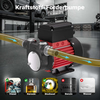 Pompa autoadescante diesel & gasolio 230V 60l/min per trasferimento liquido