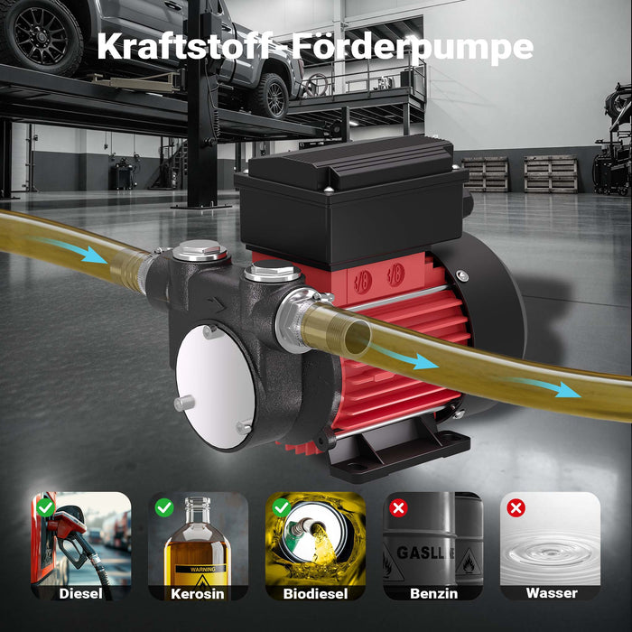 Pompa autoadescante diesel & gasolio 230V 60l/min per trasferimento liquido