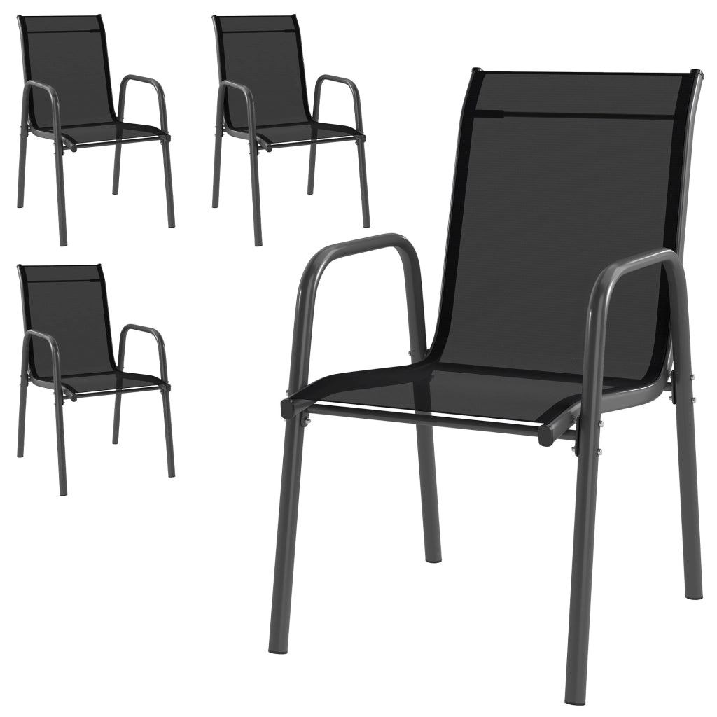 Sedia da pranzo con braccioli ¨C zephmum ¨C nero