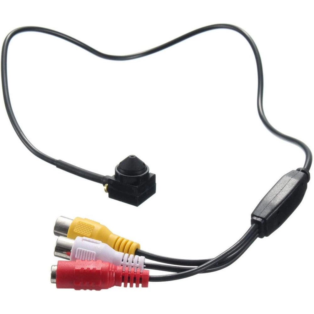 Trade Shop - Micro Telecamera Mini Camera A Colori Cam Spia Spy Con Microfono Per Audio -