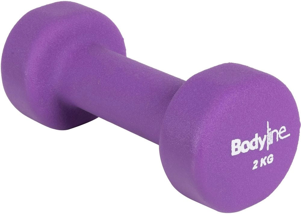 Manubrio in ghisa e neoprene antiscivolo e antiurto 2kg - home fitness