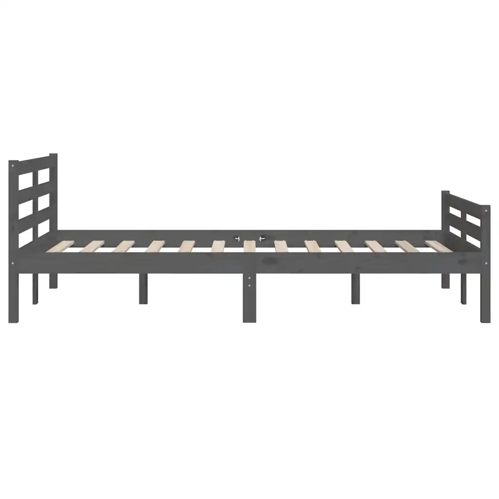 Giroletto Grigio in Legno Massello 150x200 cm King Size 814826