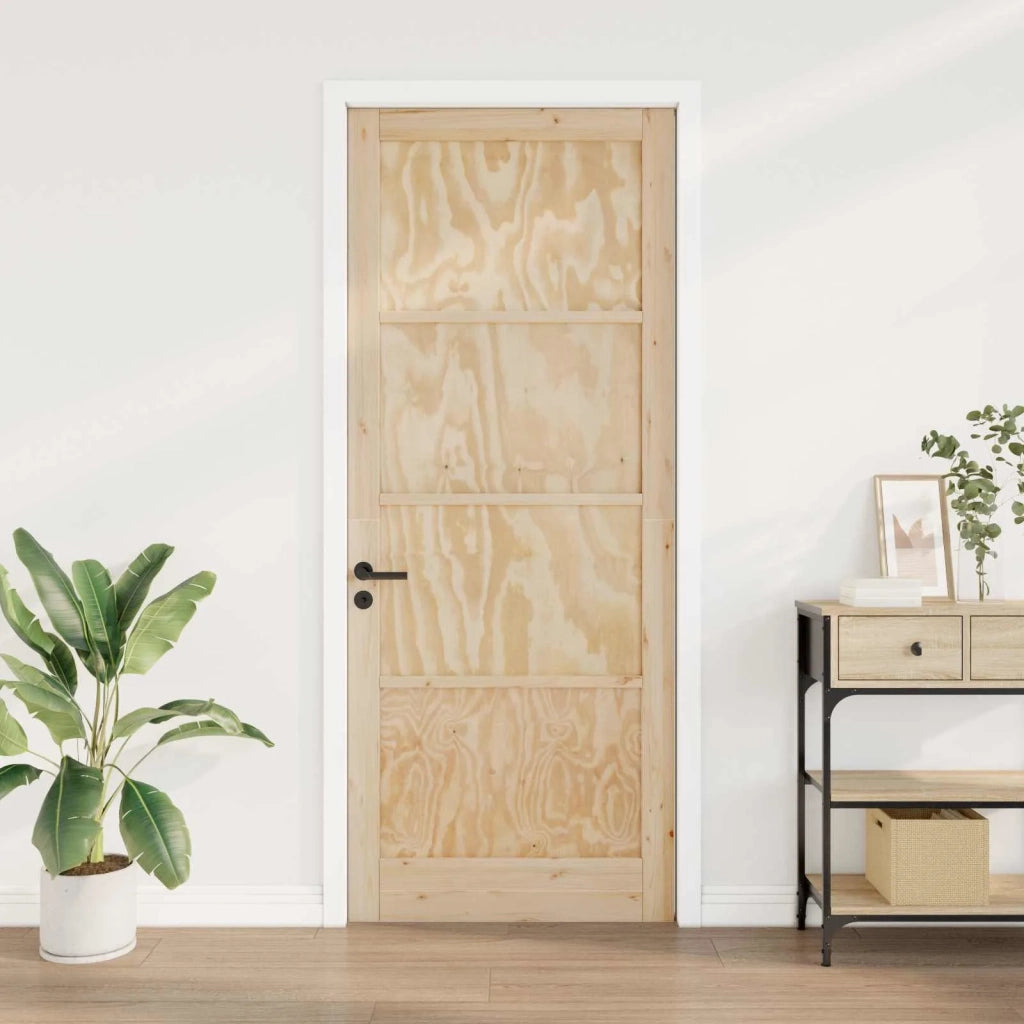 Porta Interna Naturale 83 x 232 cm Legno compensato