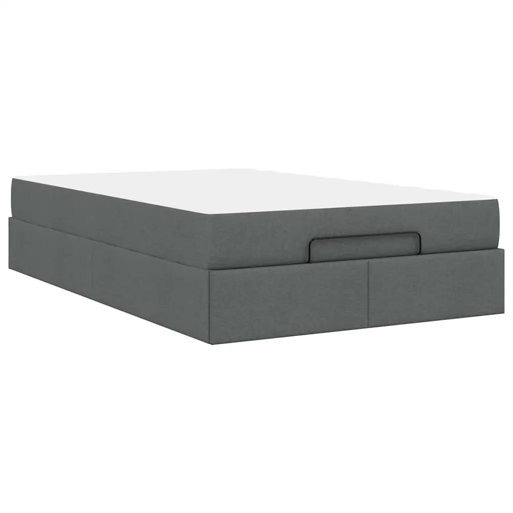 vidaXL Struttura del letto Grigio scuro 120 x 200 cm Tessuto