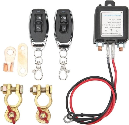 Interruttore di Emergenza per Batteria con Controllo Remoto - Prevenzione del Consumo di Batteria - Interruttore Antifurto per RV ATV con Alta Corrente - DC12V 120A-200A