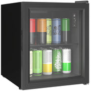 Frigorifero da Ufficio 46L ¨C Zephmum ¨C Nero, Vetro Temperato, Doppia Porta