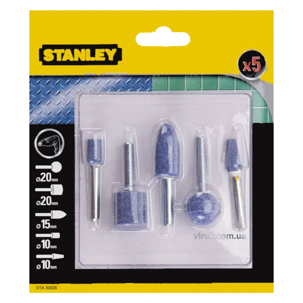 MOLE ABRASIVE IN SET set 5 pezzi - art. STA30000-XJ  - STANLEY