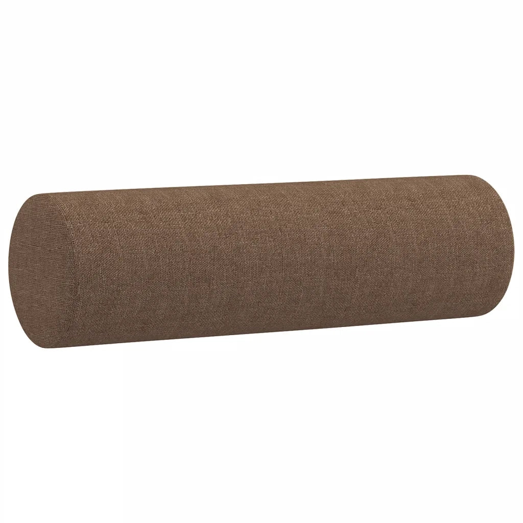 Cuscini Decorativi 2 pz Marrone ?15x50 cm in Tessuto CFW7430266