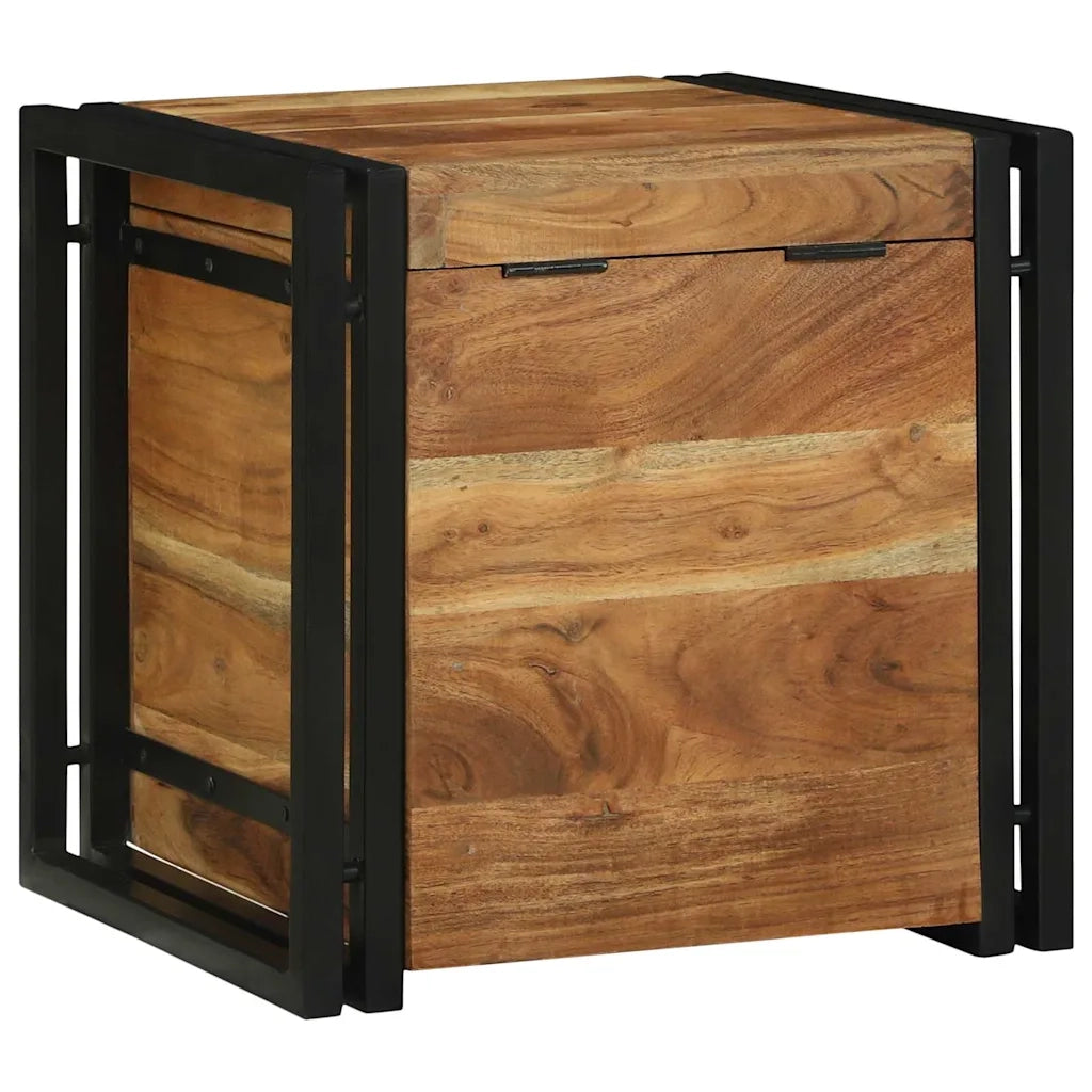 Scatola di Stoccaggio 40 x 40 x 40 cm Legno di Acacia Massello 4016750