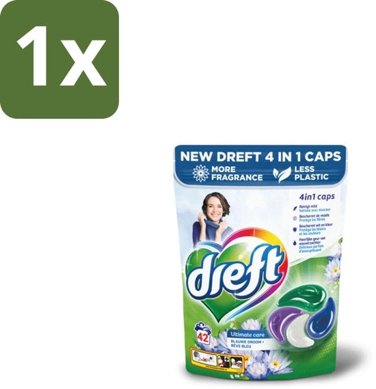 Capsule di lavaggio 4-in-1 Blu Dream - Potente potenza lavaggio - 42 cicli - 1 pezzo