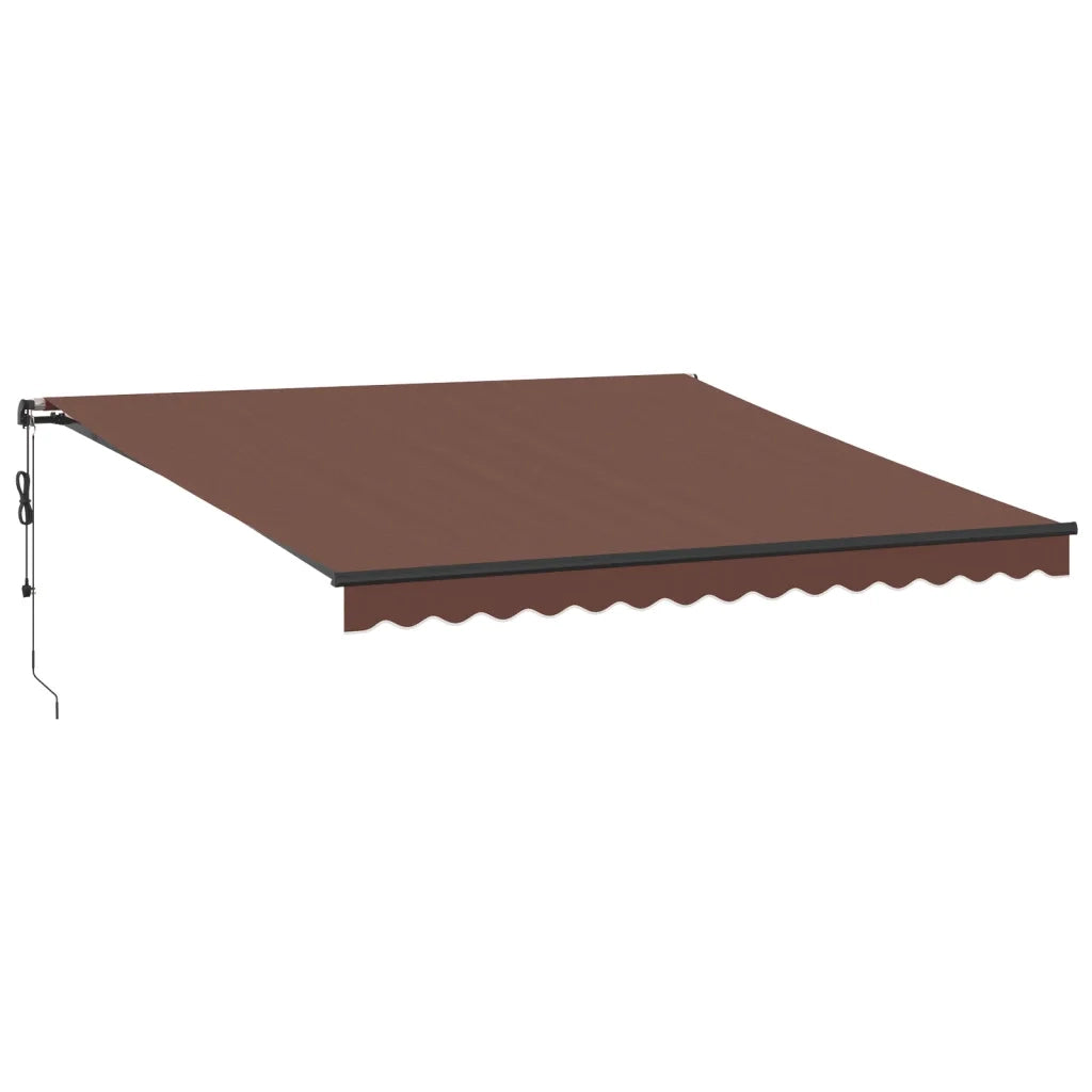 Tenda da Sole Retrattile Automatica Marrone 400x350 cm 3215405