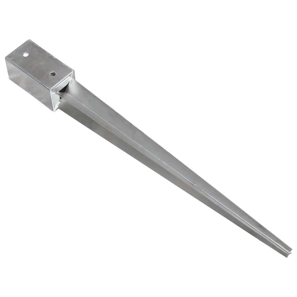 Picchetti di Terra 12 pz Argento 7x7x75 cm Acciaio Galvanizzato 145403