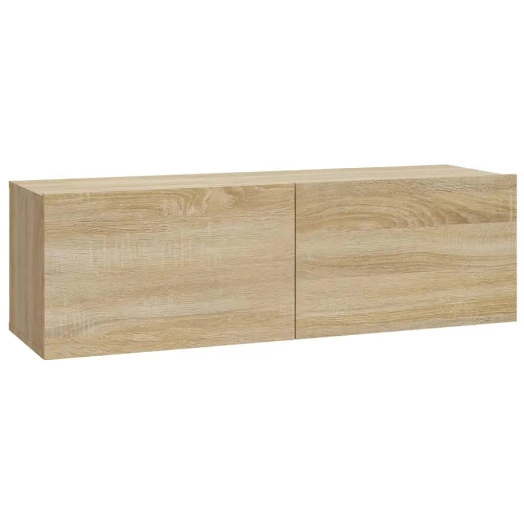 Set di mobili da 7 pezzi tra cui armadio credenza mobile porta TV set per soggiorno/camera da letto legno ingegnerizzato rovere Sonoma marrone 02_0025208