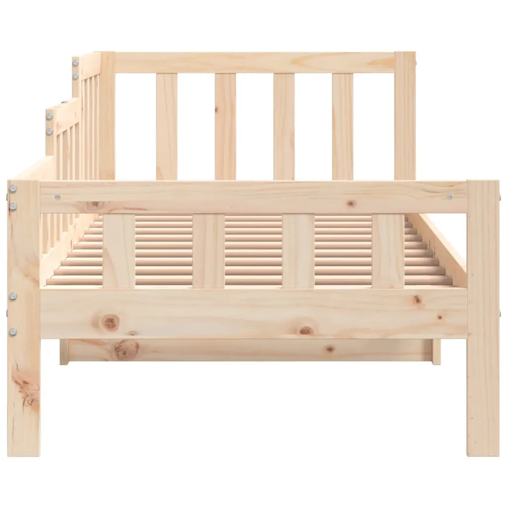 Dormeuse senza Materasso-Divano Letto-Struttura Letto 90x190 cm in Legno Massello di Pino 800877