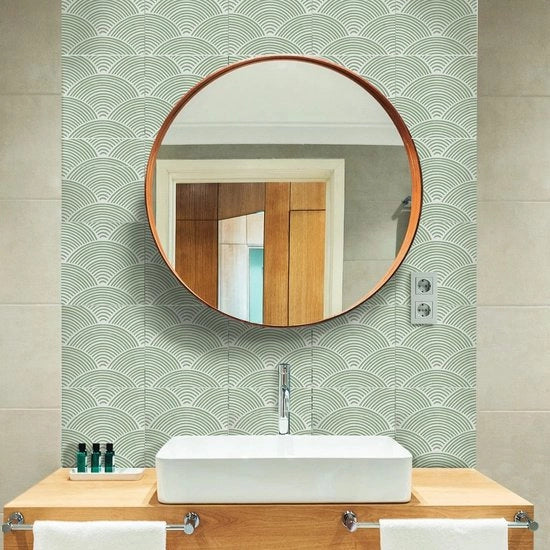 Tegelstickers in vinile idrorepellente 15x15 cm - Set da 10 - Backsplash self-adesivo - Adatto per cucina/bagno - Stile boho
