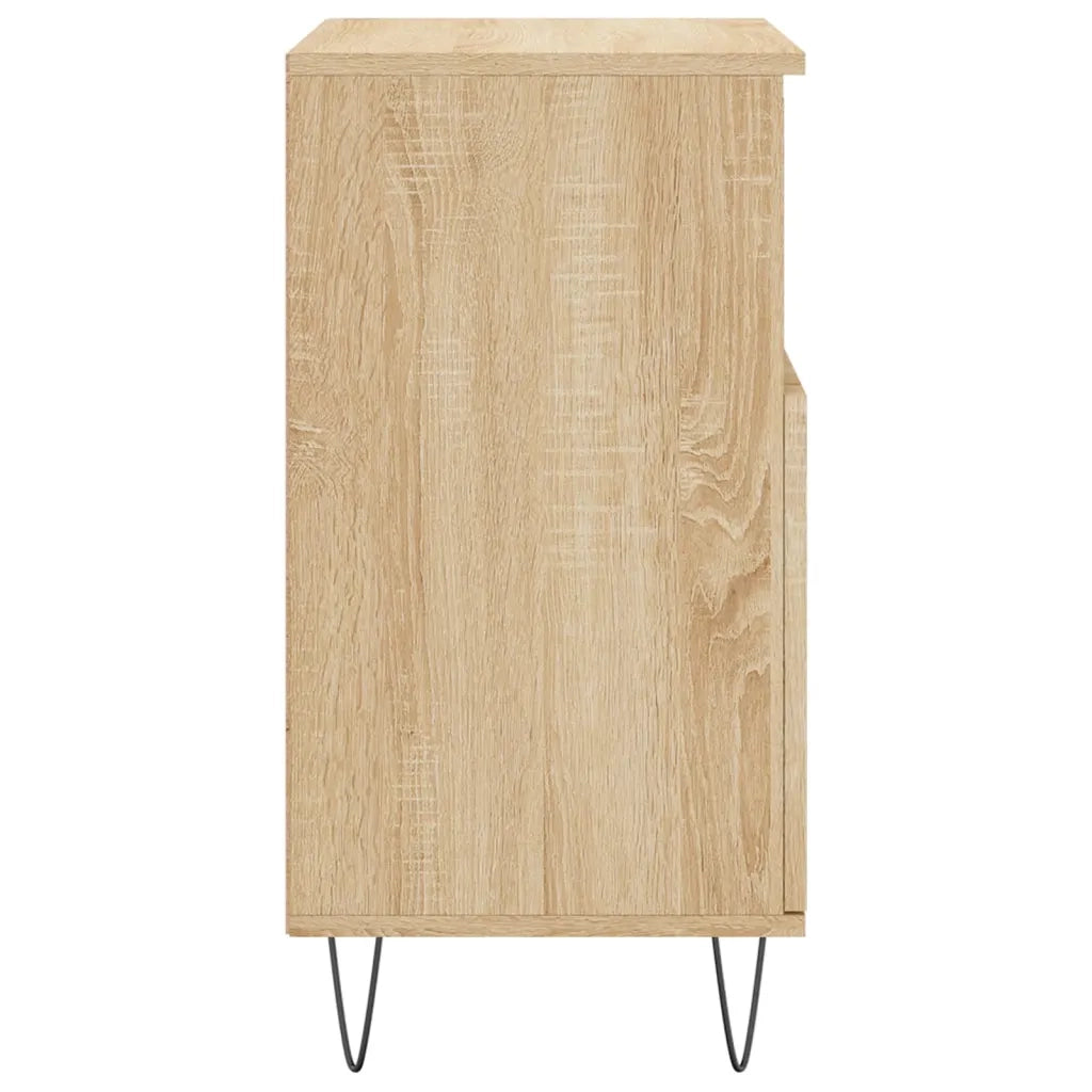 vidaXL Credenze 2 pz Rovere Sonoma in Legno Multistrato