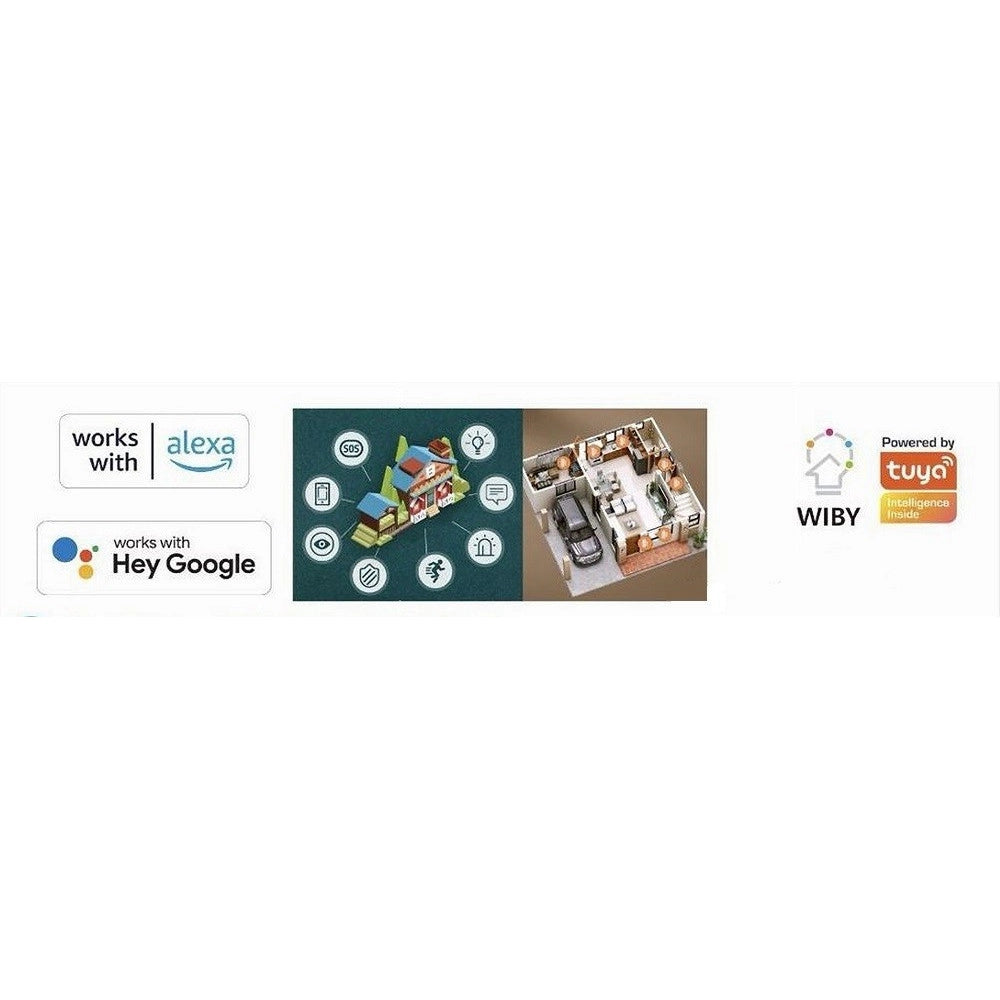 Trade Shop - Sensore Wireless Wifi Per Porta Finestra Con Sirena Audio Alexa Google Home Zx-d41 -