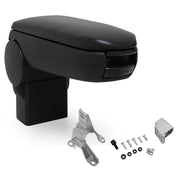 Bracciolo centrale per Golf IV / Bora / New Beetle con scomparto imbottito in similpelle nera e cuciture nere 03_0000479