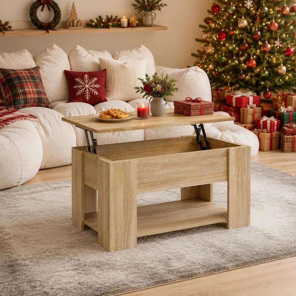 Coffee Table Sonoma Oak 79x49x41 Cm Wood Material
