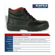 Trade Shop - Scarpe Antinfortunistiche Riga Alta In Pelle S3 Src Cofra Linea First Protettiva -    41